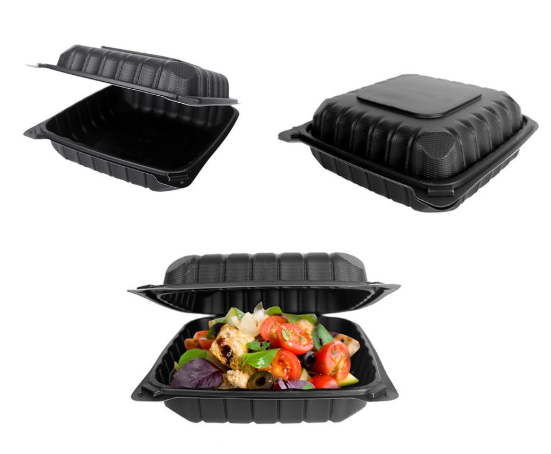 MFPP Black 8in.x8in.x3in. - 1 Compartment (150ct)