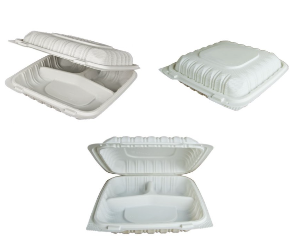 MFPP White 8in.x8in.x3in. - 3 Compartment (150ct)