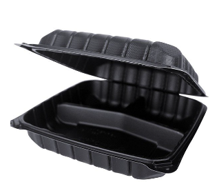 MFPP Black 9in.x9in.x3in. - 3 Compartment (150ct)