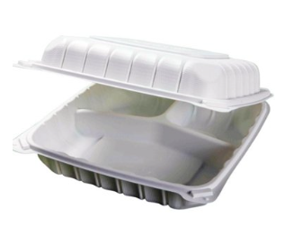 MFPP White 9in.x9in.x3in. - 3 Compartment (150ct)