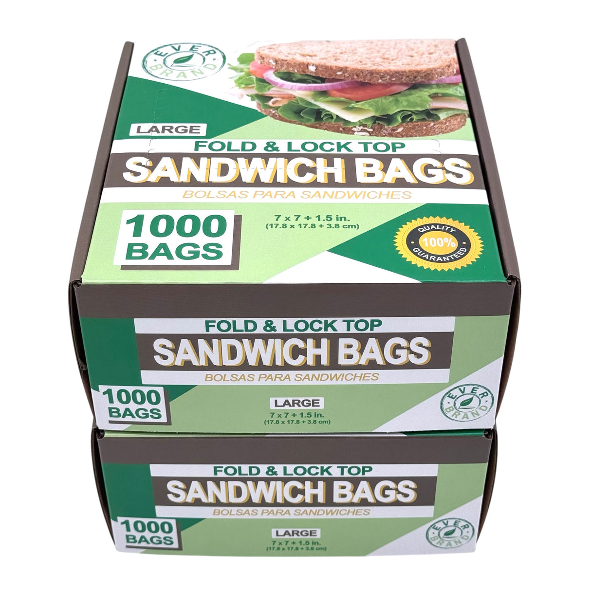 Large Fold-Top Sandwich Bags (2000ct)
