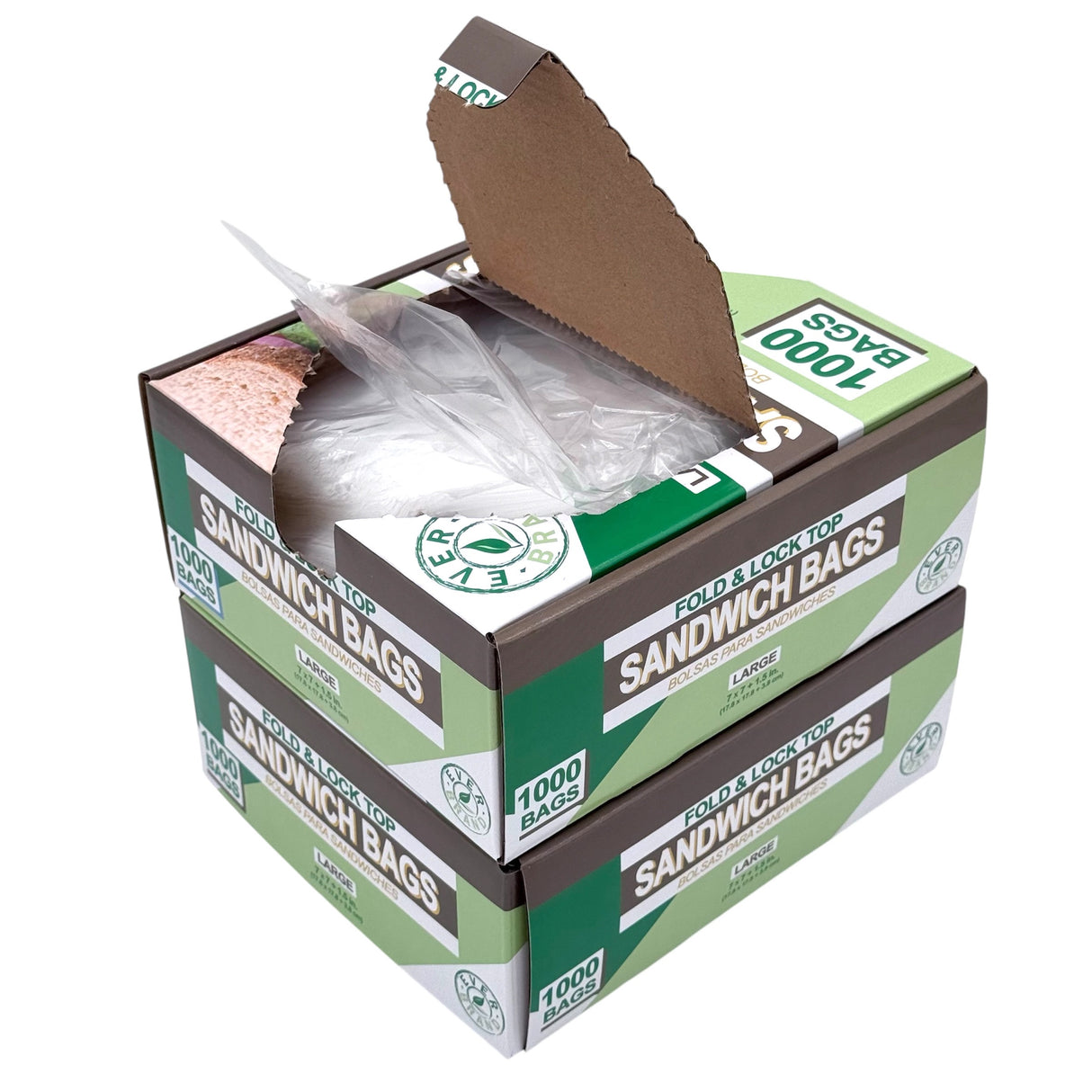 Large Fold-Top Sandwich Bags (2000ct)