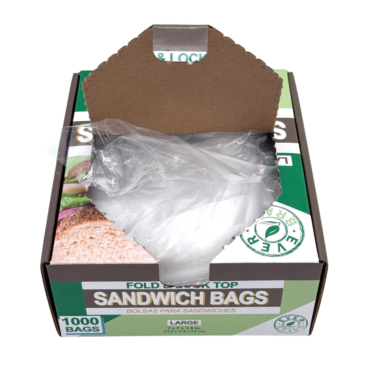 Large Fold-Top Sandwich Bags (2000ct)