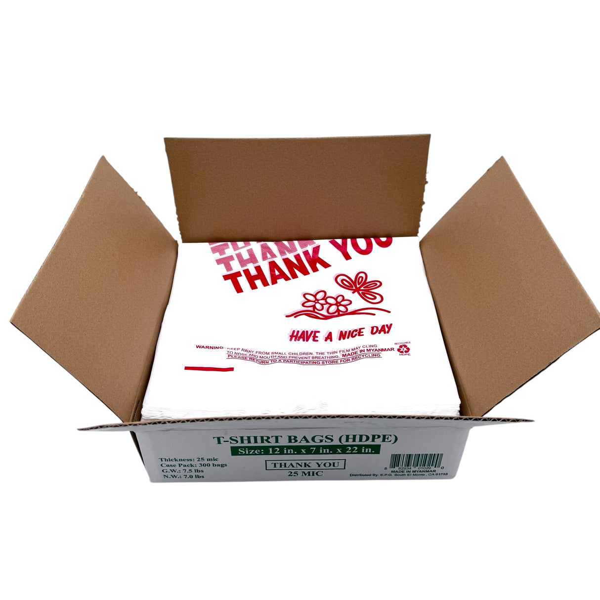 Heavy Duty Large T-Shirt Bags (300ct)